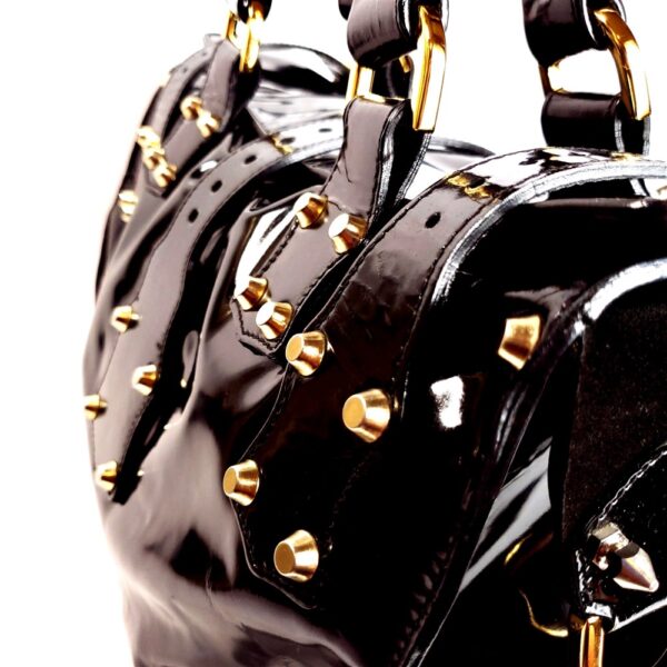 4005-Túi xách nữ/nam-MULBERRY Roxanne patent leather handbag-Khá mới10