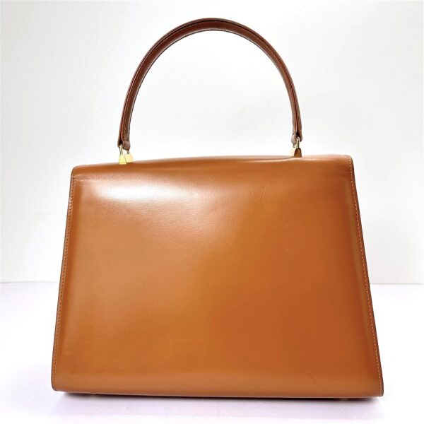 4011-Túi xách tay-LAMAF Italy brown leather handbag-Khá mới3