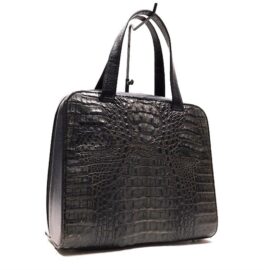 4253-Túi xách tay da cá sấu-LONGEVITE crocodile leather tote bag-Khá mới