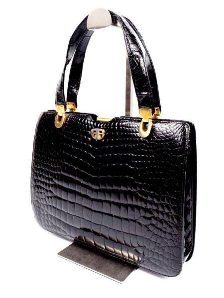 4258-Túi xách tay-GINO TROMBA crocodile skin tote bag0