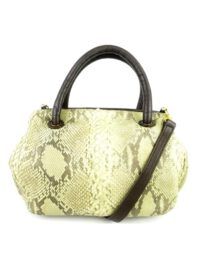 4266-Túi xách tay/đeo chéo-Python skin satchel bag