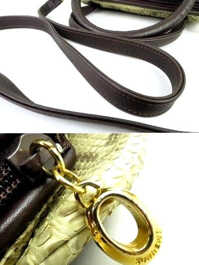 4266-Túi xách tay/đeo chéo-Python skin satchel bag6