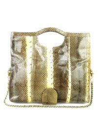 4271-Túi xách tay da rắn-TAMBU Snake skin handle/shoulder bag