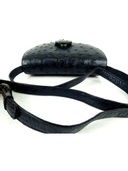 4288-Túi đeo chéo da đà điểu-SANT AGOSTINI ostrich leather crossbody bag5
