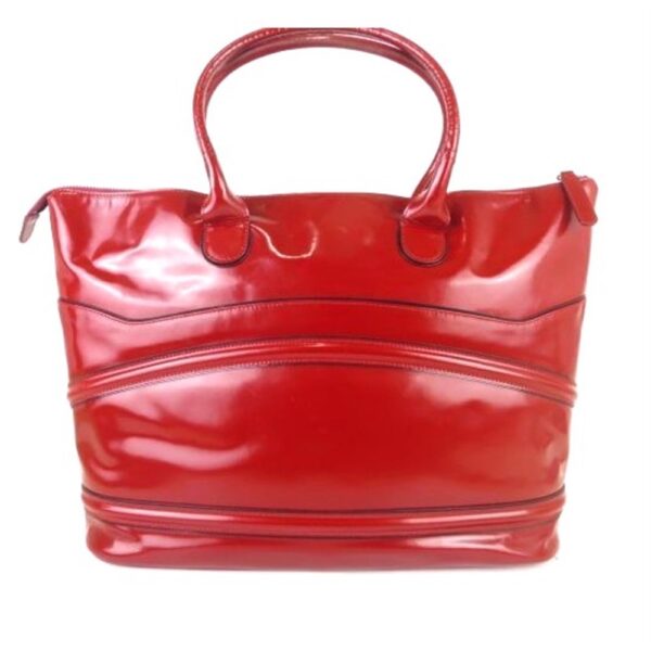 4245-Túi xách tay-PAUL SMITH red patent leather large tote bag2