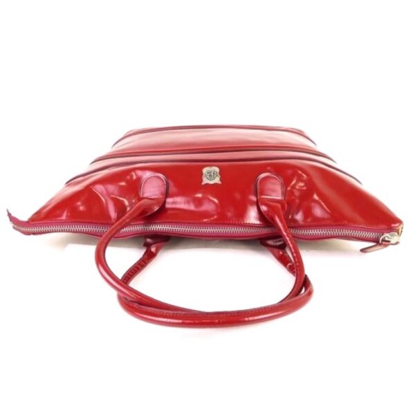4245-Túi xách tay-PAUL SMITH red patent leather large tote bag6