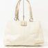 4382-Túi xách tay-COACH Soho white leather tote bag0