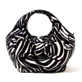 4354-Túi xách tay-KATE SPADE zebra pattern cloth tote bag