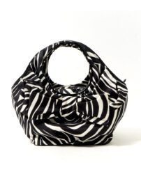 4354-Túi xách tay-KATE SPADE zebra pattern cloth tote bag