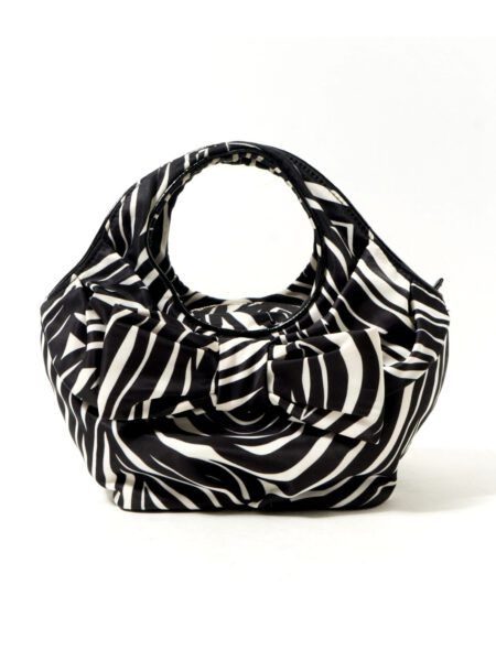 4354-Túi xách tay-KATE SPADE zebra pattern cloth tote bag0