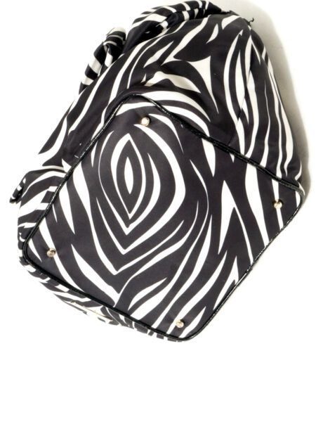 4354-Túi xách tay-KATE SPADE zebra pattern cloth tote bag4