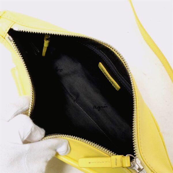4376-Túi đeo chéo-AGNES B leather crossbody bag-Khá mới8