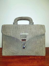 4060-Túi xách tay da voi-NICO MATELLI Italy Elephant skin bussiness bag