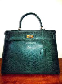 4062-Túi xách tay da thằn lằn-Lizard skin tote bag