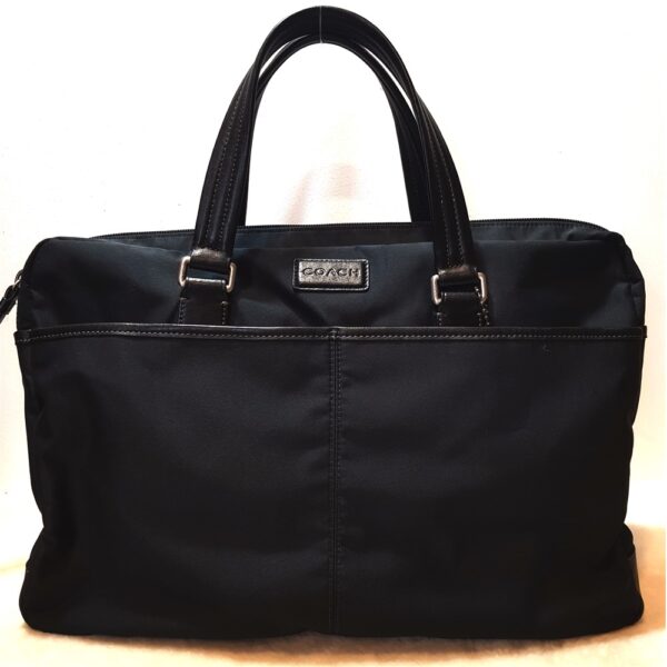 4082-Cặp nam-COACH cloth & leather business bag-Như mới1