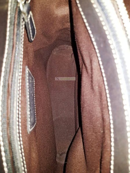 4303-Túi xách tay-COACH dark brown leather tote bag8
