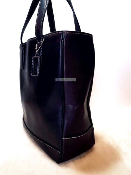 4303-Túi xách tay-COACH dark brown leather tote bag3