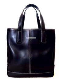 4303-Túi xách tay-COACH dark brown leather tote bag
