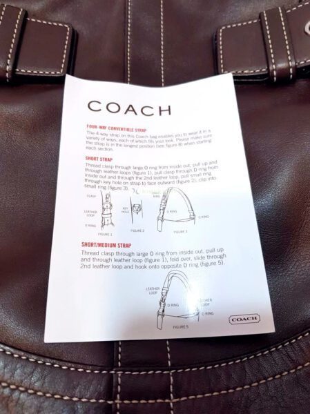 4321-Túi đeo vai/đeo chéo-COACH Soho brown leather crossbody bag8