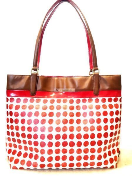 4332-Túi xách tay/đeo vai-COACH Polka Dots PVC leather tote bag2