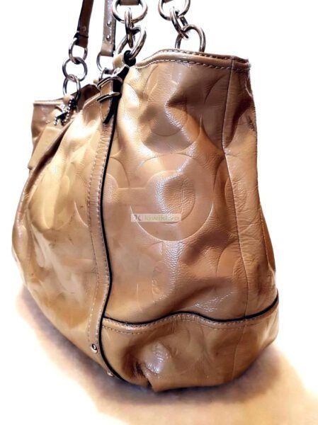 4333-Túi xách tay/đeo vai-COACH patent leather tote bag1