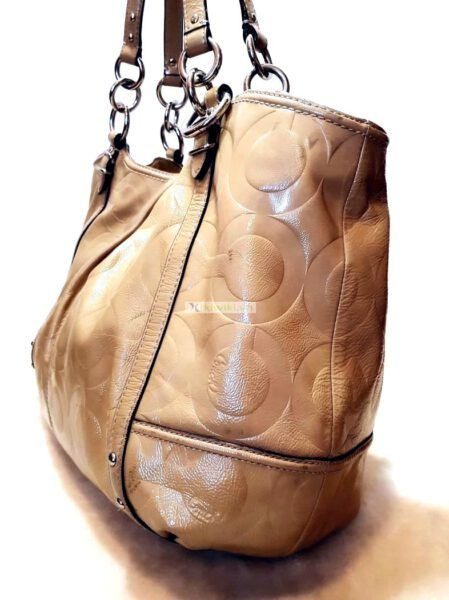 4333-Túi xách tay/đeo vai-COACH patent leather tote bag3