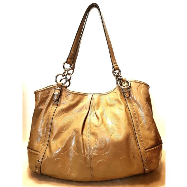4333-Túi xách tay/đeo vai-COACH patent leather tote bag3