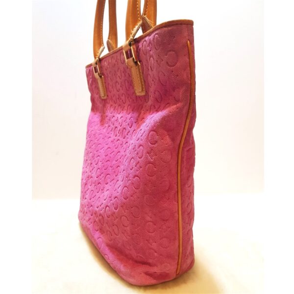 4101-Túi xách tay-CELINE Macadam pink suede tote bag4