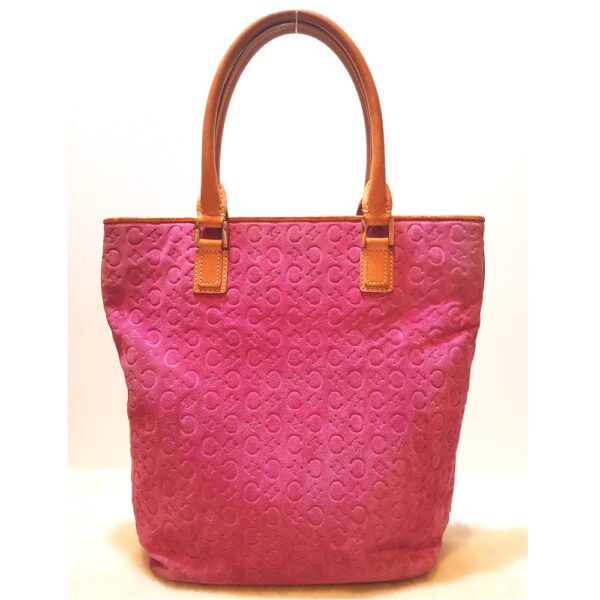 4101-Túi xách tay-CELINE Macadam pink suede tote bag1