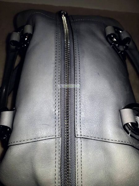 4314-Túi xách tay/đeo vai-COACH Ashley gray leather satchel bag8