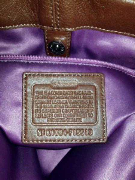 4317-Túi xách tay/đeo vai-COACH brown leather tote bag8