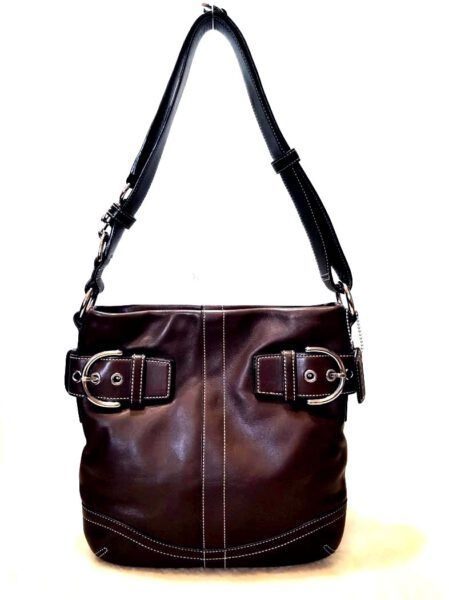 4321-Túi đeo vai/đeo chéo-COACH Soho brown leather crossbody bag0