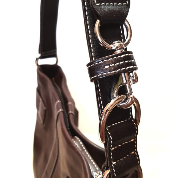 4321-Túi đeo vai/đeo chéo-COACH Soho brown leather crossbody bag-Gần như mới6