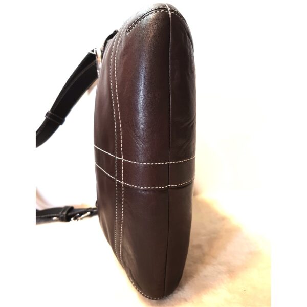 4321-Túi đeo vai/đeo chéo-COACH Soho brown leather crossbody bag-Gần như mới5