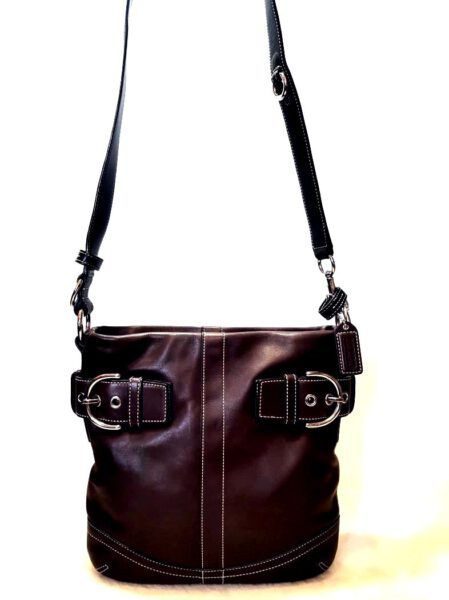 4321-Túi đeo vai/đeo chéo-COACH Soho brown leather crossbody bag5