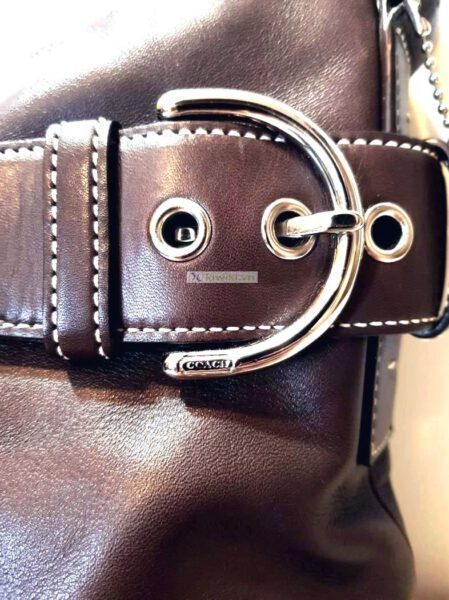 4321-Túi đeo vai/đeo chéo-COACH Soho brown leather crossbody bag7