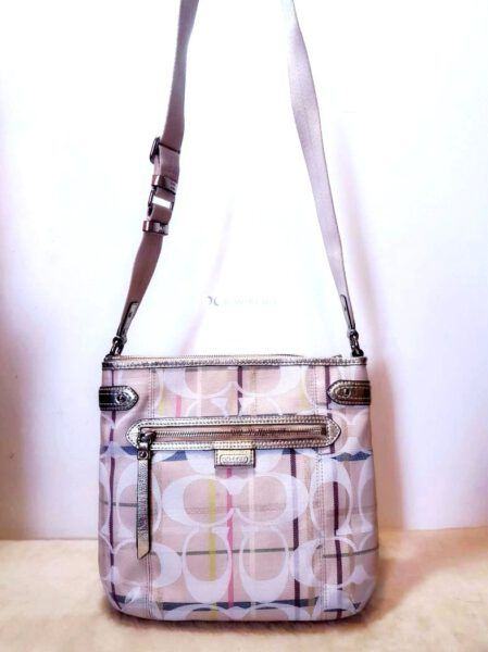 4323-Túi đeo chéo-COACH Daisy Signature Tattersall messenger bag7
