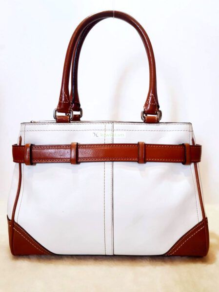 4324-Túi xách tay-COACH Hampton white leather tote bag2
