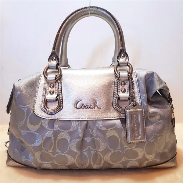 4326-Túi xách tay/đeo vai-COACH ASHLEY SABRINA signature satchel bag1