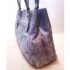 4329-Túi xách tay-COACH Gray Fabric Trim In Patent Leather tote bag-Khá mới2