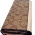 5012-Ví dài nữ-COACH Signature PVC Slim Envelop Wallet F540222