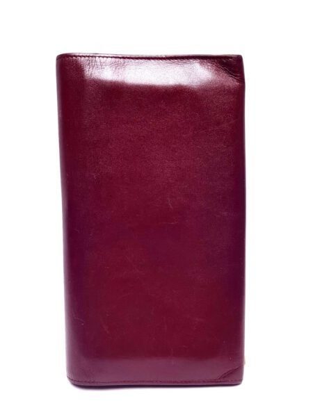 5018-Ví dài nữ-CARTIER Gama Mouth Mast Line Bordeaux Toad Compa long wallet1
