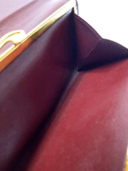 5018-Ví dài nữ-CARTIER Gama Mouth Mast Line Bordeaux Toad Compa long wallet6