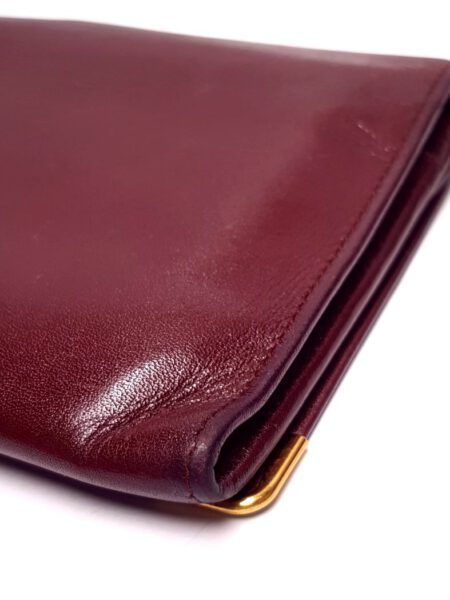 5018-Ví dài nữ-CARTIER Gama Mouth Mast Line Bordeaux Toad Compa long wallet12