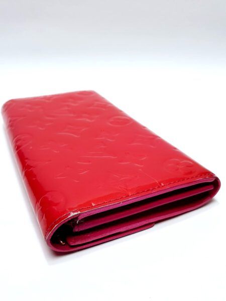 5000-Ví dài nữ-LOUIS VUITTON vernis pink leather wallet4