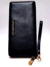 5004-Ví dài nữ-MICHAEL KORS Jet Set Travel Continental Black Wallet