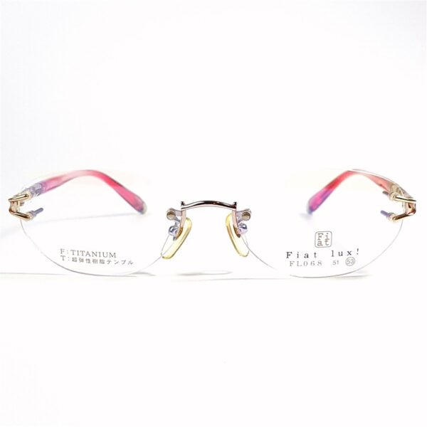 5524-Gọng kính nữ-Mới/Chưa sử dụng-FIAT LUX FL 068 rimless eyeglasses frame2