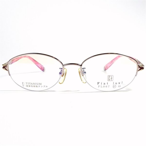 5586-Gọng kính nữ-Mới/Chưa sử dụng-FIAT LUX FL 067 half rim eyeglasses frame2