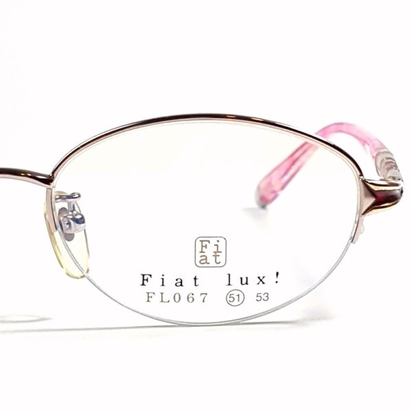 5586-Gọng kính nữ-Mới/Chưa sử dụng-FIAT LUX FL 067 half rim eyeglasses frame3