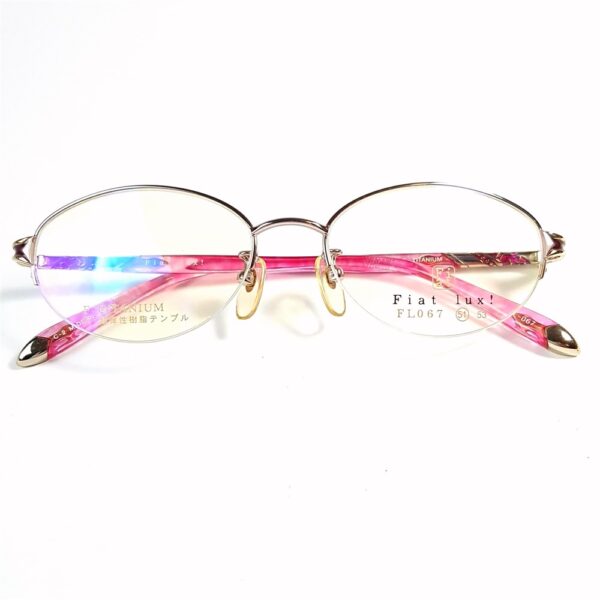 5586-Gọng kính nữ-Mới/Chưa sử dụng-FIAT LUX FL 067 half rim eyeglasses frame15